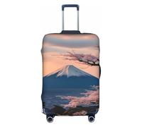 Pyjwyfmy Japan Mount Fuji Housse de valise avec élastique pour valises (tailles S/M/L/XL), blanc, Large