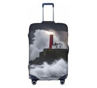 Pyjwyfmy Lighthouse In Storm Housse de valise avec élastique pour valises Tailles S/M/L/XL, blanc, Large
