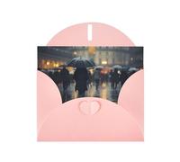 Pyjwyfmy Lot de cartes de vœux nacrées avec motif parapluies de tristesse, cartes d'anniversaire vierges à l'intérieur et enveloppes, cartes de remerciement