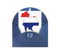 Pyjwyfmy Lot de cartes de vœux vierges et enveloppes avec drapeau de la Thaïlande, cartes de vacances nacrées, 10,2 x 15,2 cm