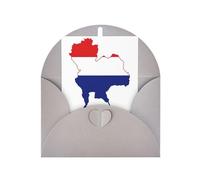 Pyjwyfmy Lot de cartes de vœux vierges et enveloppes avec drapeau de la Thaïlande, cartes de vacances nacrées, 10,2 x 15,2 cm