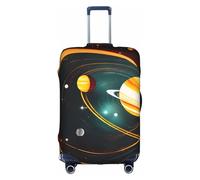 Pyjwyfmy Solar System Jupiter Saturne Housse de valise avec élastique pour valises Tailles S/M/L/XL), blanc, Medium