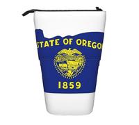 Pyjwyfmy Trousse à crayons télescopique avec motif carte de l'État de l'Oregon - Pour études ou fournitures de bureau