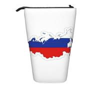 Pyjwyfmy Trousse à crayons télescopique avec motif carte du drapeau russe - Pour études ou fournitures de bureau