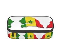 Pyjwyfmy Trousse de rangement grande capacité avec drapeau du Sénégal - Grande capacité de rangement - Trousse de maquillage