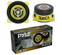 Pyle 2 Haut-PARLEURS COAXIAUX 2 Voies PLG4.2 PLG 4.2 Jaune 10 cm 4" 70 Watts rms 140 Watts Max pour boîtiers Porte Voiture Standard, la Paire