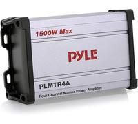 Pyle Récepteur Amplificateur Marin 4 Canaux - Subwoofer Audio Étanche et Résistant aux Intempéries pour Haut-parleurs Stéréo de Bateau et Autres Embarcations - Puissance de 1500 Watts, Câble D'entrée