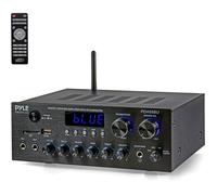 Pyle Ampli Bluetooth - 300W - Récepteur Stéréo vec MP3, USB, SD, AUX,RCA, MIC, LED - 2 Canaux