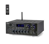 Pyle Ampli Bluetooth pour la Maison - Récepteur Stéréo 300W avec MP3, USB, SD, AUX, RCA, MIC, Casque, Radio FM, LED, Retard de Réverbération, pour Haut-parleurs Home Cinema, Studio Musique