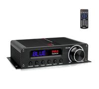 Pyle Amplificateur Audio Bluetooth - Récepteur stéréo sans Fil 100 W 5.1 canaux pour Home cinéma, Son Surround avec HDMI, AUX, antenne FM, entrée Caisson de Basses, Adaptateur 12V