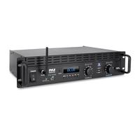 Pyle Amplificateur Bluetooth 2 Canaux - 2000W Bridgeable Monté en Rack Pro Audio Sans Fil, Entrée TRS/XLR, Écran LCD, Mode Bridge, Ventilateur de Refroidissement - Système de haut-parleurs
