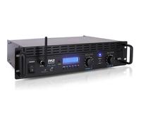 Pyle Amplificateur Bluetooth 2 canaux 2000W bridgeable rackable - 1000W/canal LCD XLR/TRS ventilé