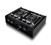PYLE-PRO DI Box Passive Premium - Boîte de direct audio pro avec anti-ronflette, atténuateur, transformateur d’impédance, sortie XLR équilibrée/déséquilibrée pour guitare, basse, clavier & studio.