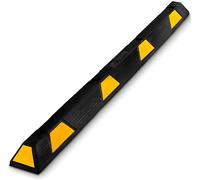 Pyle Butée de Parking- Arrêt de Sol en Caoutchouc Robuste Extra Large de 183 cm pour Garage, Véhicules, Camions, Allée - Protège Pare-Chocs des Voitures, Camionnettes, Camions-Noir