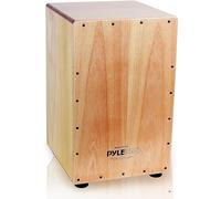 Pyle Cajón Compact Acoustique en Bois de Bouleau avec Cordes de Guitare Internes - Caisse à Percussions avec Son de Basse Profonde, Claquement Classique et Crépitement