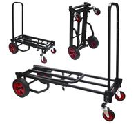 Pyle Chariot Utilitaire Pliable réglable, Chariot Robuste et Chariot Multi-usages avec Roues, Extensible de 60 cm à 102 cm, léger et Durable pour Un Transport Facile