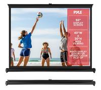 Pyle Écran de Projection Portable 127 cm - Écran Enroulable avec Support au Sol, Montage Rapide pour Cinéma Maison, Bureau, Mariage et Présentations