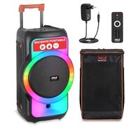 Pyle Enceinte Bluetooth de Fête Grande Taille - Haut-Parleur TWS Portable | Son puissant TWS avec basses profondes, écran LED, trépied et sac de transport inclus pour soirées, karaoke et extérieur