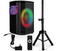 Pyle Enceinte Bluetooth Portable - Batterie Rechargeable - Lumières LED