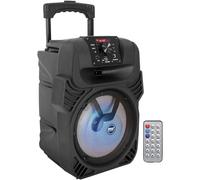 Pyle Enceinte Bluetooth Puissante, 400W, Subwoofer 4 Ohm, Enceinte Sono Portable avec Entrées USB/MP3/Radio FM/Micro, Lumières LED Multicolores, Batterie Rechargeable Intégrée avec Télécommande