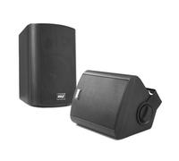 Pyle Enceinte d’Extérieur - Bluetooth - 240W - Haut Parleur étanche - Montée au Mur/Plafond - Active + Passive - 13.3 cm - Noir