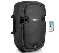 Pyle Enceinte Sono Active Bluetooth 8 Pouces - Haut-Parleur de Scène avec Microphone, Subwoofer Basses Puissantes, Amplificateur Intégré USB/MP3 - Enceinte Portable DJ, Fête, Événement et Studio