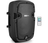 Pyle Enceinte Sono Active Bluetooth 8 Pouces - Haut-Parleur de Scène avec Microphone, Subwoofer Basses Puissantes, Amplificateur Intégré USB/MP3 - Enceinte Portable DJ, Fête, Événement et Studio