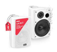 Pyle Enceinte stéréo Murale pour extérieur-Bluetooth sans Fil étanche, Pas Besoin d'amplificateur-Système de Son Surround Portable pour théâtre électrique