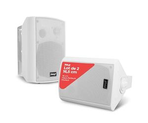 Pyle Enceinte Stéréo Murale pour Extérieur - Bluetooth sans Fil Étanche, Pas Besoin d'Amplificateur - Système de Son Surround Portable pour Théâtre Électrique