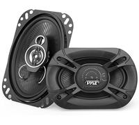 Pyle Enceinte Voiture 3 Voies 300W (Paire) - Haut-Parleur Triaxial 10 x 15 cm, Remplacement OEM Compatible Montage Porte et Panneau Latéral