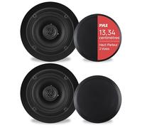 Pyle Enceintes à Montage Plafond ou Mur - Paire d'Enceintes Midbass-Woofer 5,25” 2 Voies avec Tweeter en Polymère de 1'', Conception Encastrée, Plage de Fréquence 80Hz - 20kHz