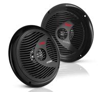 Pyle Enceintes Marine - Système Audio Stéréo Étanche - Haut-Parleurs Résistant aux Intempéries 2 Voies - 150 Watts - Cône en Polypropylène et Bord en Tissu - 1 Paire - Noir