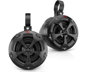 Pyle Ensemble Enceinte Etanche Tout-Terrain, Enceinte Flottante 2 Voies, Haut Parleur Voiture 800 Watts Qualité Marine, Système Audio Stéréo Extérieur, pour ATV, UTV, Quad, Jeep