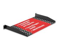 Pyle Étagère Rack Serveur 1U, Plateau Cantilever Ventilé Universel, Montage en Porte-à-Faux, Étagère pour Armoire 19", Tablette pour Serveur, Universel Rack d'Équipement, Noir