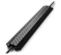 Pyle Gaine de câble de Sol - Rampe de Protection de câble Robuste pour extérieur et intérieur, supporte 4 989 kg, 100 x 13 x 2 cm - Rangement Durable des Fils et Gestion des Cordons, Canal Unique