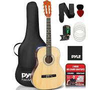 Pyle Guitare Acoustique Classique ¾ Échelle 36 Pouces pour Enfants et Débutants avec Accessoires - Nylon, pour Enfants, Adolescents et Adultes