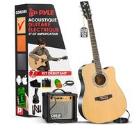 Guitare acoustique électrique - - 104 cm - Couleur naturelle brillante