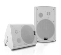 Pyle Haut-Parleur Bluetooth extérieur et intérieur - Haut-Parleur 2 Voies pour l'intérieur comme Haut-Parleur Mural ou boîte comme Enceinte de Piscine ou système de Musique terrasse - Haut-Parleur