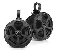 Pyle Haut-Parleur Marin Étanche 2 Voies Off-Road - 5,25 Pouces 1000W Système Haut-Parleur Wakeboard Tower, Audio Stéréo Extérieur Full Range pour ATV, UTV, Quad, Jeep, Bateau (Noir)