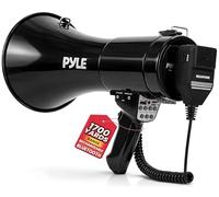 Pyle Haut-parleur portable 50 W avec Bluetooth, lecture USB/TF, chargement de type C, alerte de sirène, design portable léger pour les événements en plein air, le sport, le contrôle de la foule et