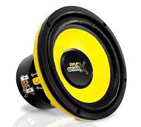 Pyle Haut-Parleur Voiture 16,5 cm - Woofer Mid-Bass 300W Crête, 4 Ohms, 60-5000 Hz, Bobine Aluminium, Surround Caoutchouc Butyle, Pour Système Audio Auto, Jaune