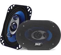 Pyle Haut Parleur Voiture Triaxial 10 cm x 15 cm à Trois Voies - Système Audio Puissant avec Plage de Puissance de 240 Watt par Paire, Impédance de 4 Ohms et Tweeter Piezo de 2 cm pour Stéréo Voiture