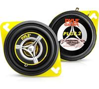 Pyle Haut Parleurs Coaxiaux 2 Voies - 9 cm (3.5"), 120W, 4 Ohms, Paire Tweeter Intégré Compatibles Voiture Remplacement Enceintes OEM
