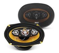 Pyle Haut-Parleurs Coaxiaux 4 Voies - 15,2 x 22,9 cm (6" x 9") - 500W - 4 Ohms - Paire pour Voiture - Tweeters Néodyme - Cône Polyester Injecté - Remplacement Stéréo Haute Puissance