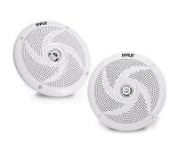 Pyle Haut-Parleurs Marine - Enceintes Extérieurs 2 Voies - Système Audio Stéréo Résistant à l'eau et aux Intempéries - Haut-Parleur Marin étanche - 240 Watts - 1 Paire - Blanc