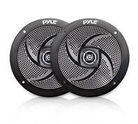 Pyle Haut-parleurs Marins étanches à Profil Bas - 100 W 100 W 2 Voies 10,2 cm, 1 Paire de Haut-parleurs de Style Fin, étanches et résistants aux intempéries, système Audio stéréo extérieur, pour