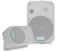 Pyle Home Enceinte d’Extérieur Bluetooth 500W, Paire d’Enceintes Imperméables, Haut Parleur étanche Montée au Mur et Plafond, Montage Universel, Utilisation dans la Piscine, Patio, l'Intérieur