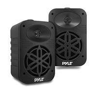 Pyle Indoor Outdoor Speakers Pair - 500 Watt Dual Waterproof 5.25” 2-Way Full Range Speaker System w/ 1/2” High Compliance Polymer Tweeter - in-Home, Boat, Marine, Deck, Patio, Poolside (Black)
