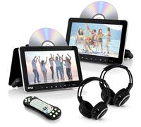 Pyle Lecteur DVD Appuie-Tête Voiture Double Écran 10,5 Pouces - Système Multimédia Auto avec HDMI, Haut-Parleurs Stéréo, Support de Montage et Écran LCD