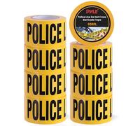 Pyle Lot de 8 Rouleaux de Ruban adhésif de sécurité « Police Line Do Not Cross Barricade » de 200 m de Long pour Une Large Gamme d'applications, y Compris Les travaux Routiers, Les événements et Les